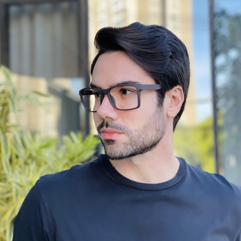 safine com br oculos de grau masculino quadrado marrom heitor 2 0 1