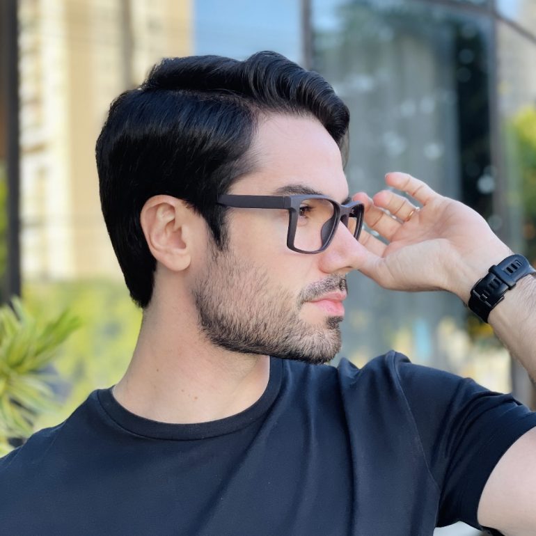 safine com br oculos de grau masculino quadrado marrom heitor 2 0 2