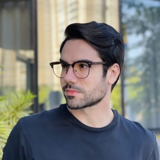 safine com br oculos de grau masculino redondo marrom club 2 0 3