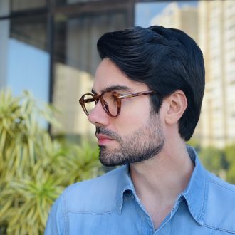 safine com br oculos de grau masculino redondo rajado harry 2 0 3