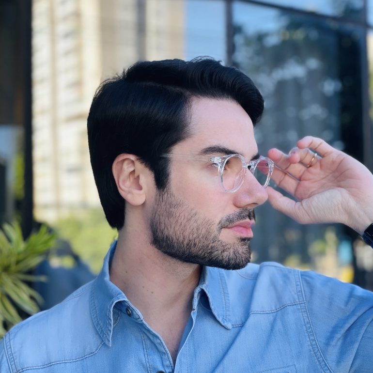 safine com br oculos de grau masculino redondo transparente eduardo 2 0 2