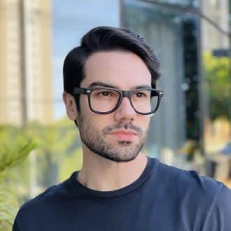 safine com br oculos de grau quadrado preto fosco silas 2 0 1
