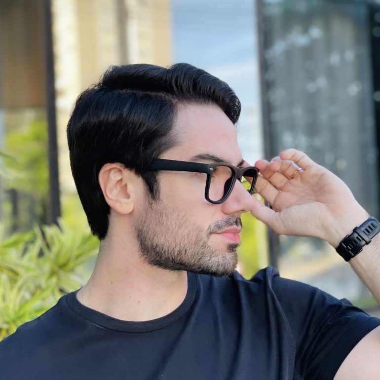 safine com br oculos de grau quadrado preto fosco silas 2 0 2