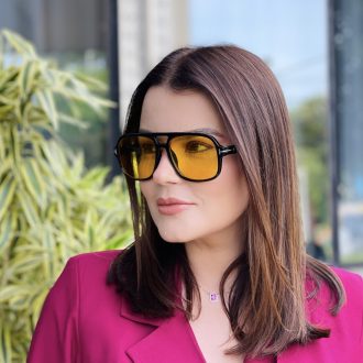 safine com br oculos de sol feminino aviador amarelo antonella 3