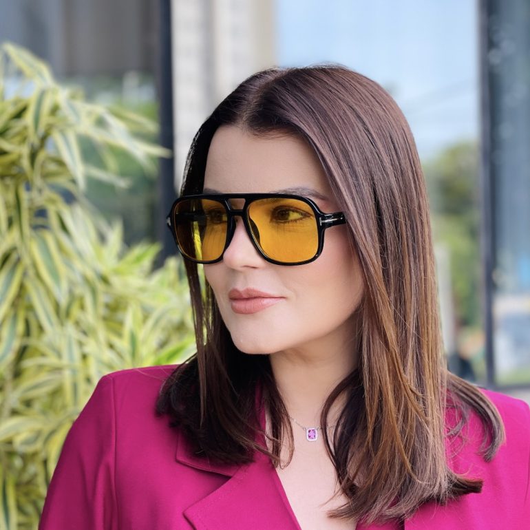 safine com br oculos de sol feminino aviador amarelo antonella 3