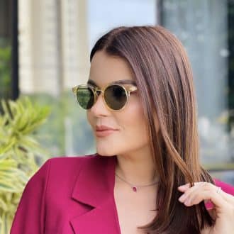 safine com br oculos de sol feminino redondo champanhe carolina 1