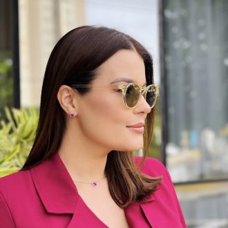 safine com br oculos de sol feminino redondo champanhe carolina 3