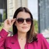 safine com br oculos de sol feminino redondo marrom charlotte