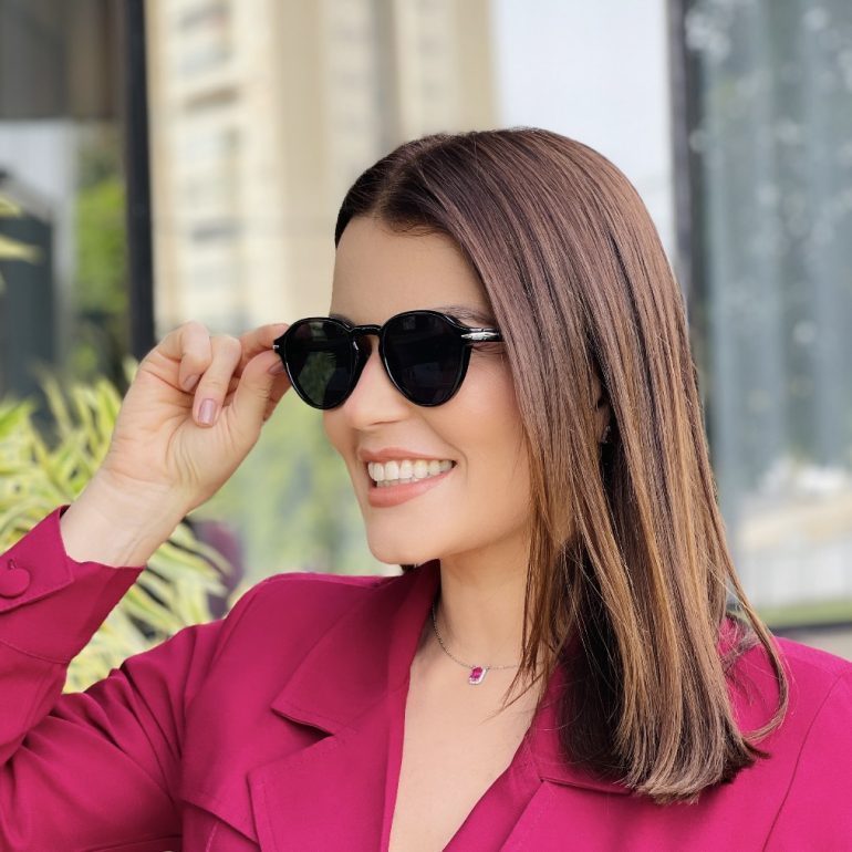 safine com br oculos de sol feminino redondo preto charlotte 6