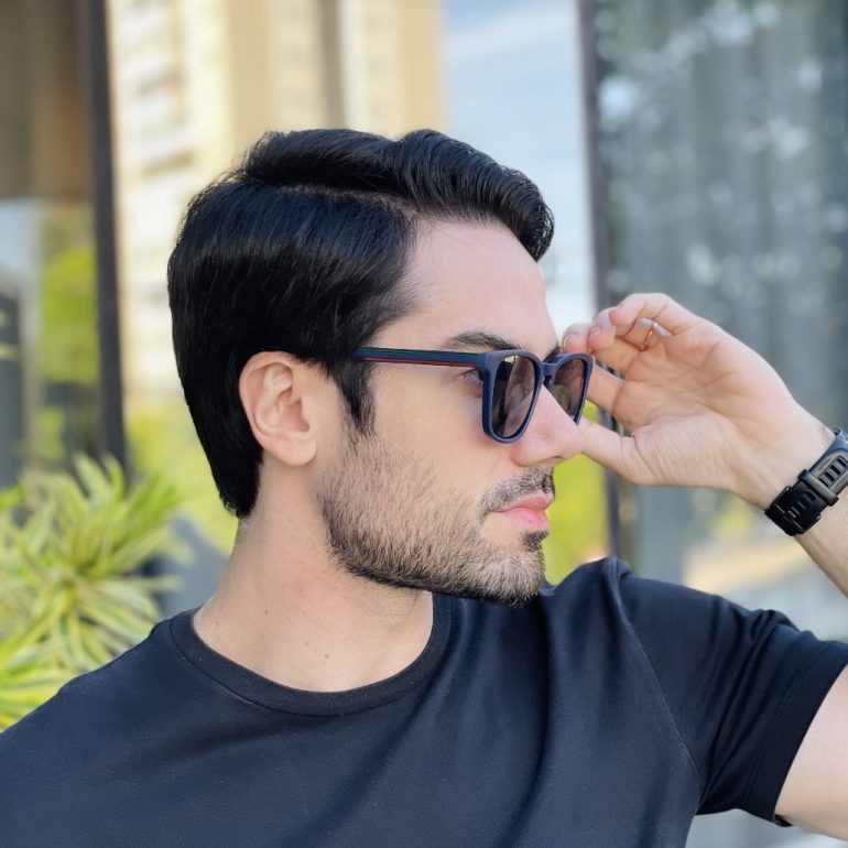 safine com br oculos de sol masculino quadrado azul bruno 2