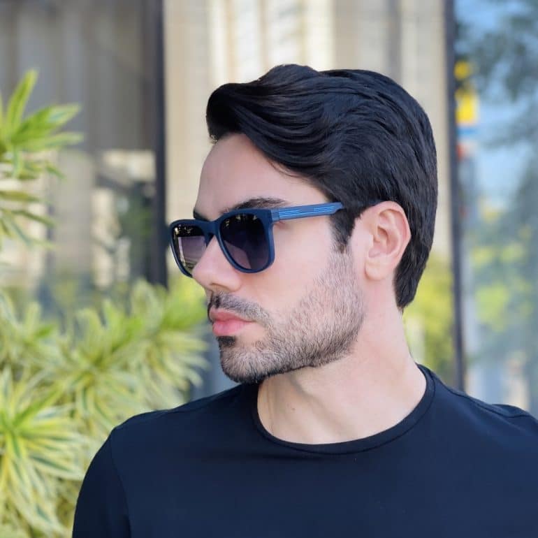 safine com br oculos de sol masculino quadrado azul yan 2