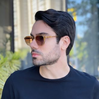 safine com br oculos de sol masculino quadrado champanhe levi 2