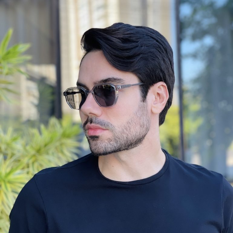 safine com br oculos de sol masculino quadrado cinza levi 1