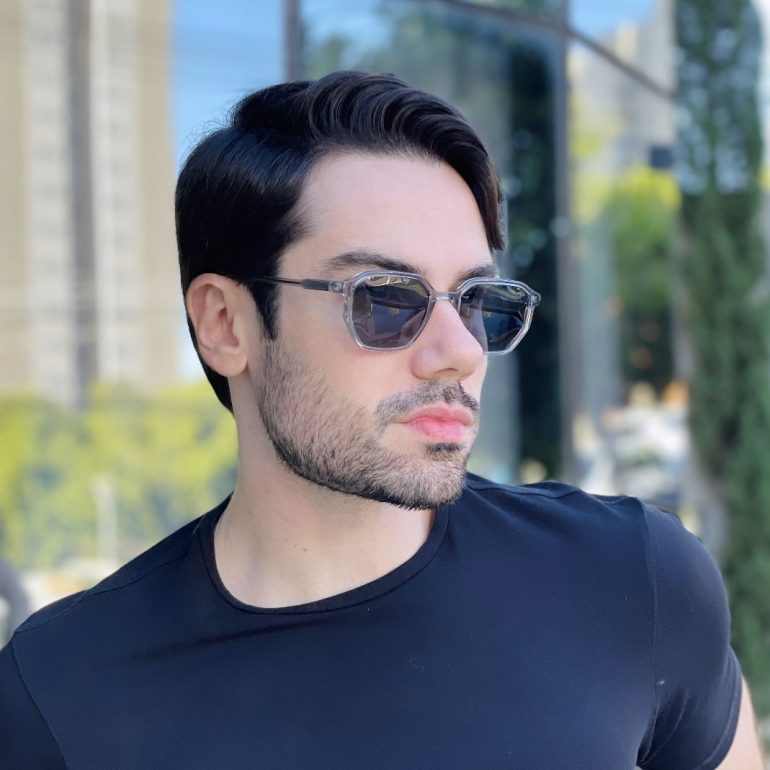 safine com br oculos de sol masculino quadrado cinza levi 3