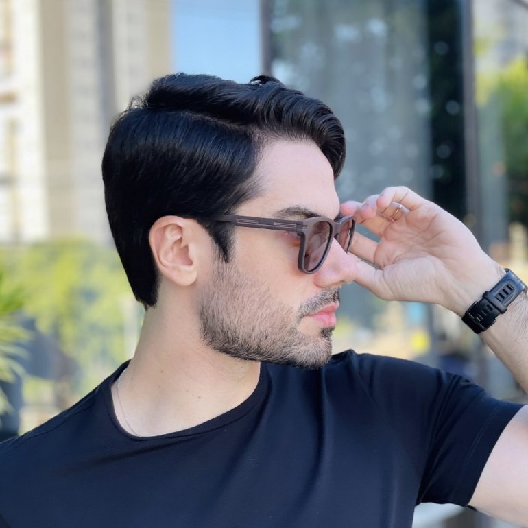 safine com br oculos de sol masculino quadrado marrom yan 2