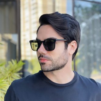 safine com br oculos de sol masculino quadrado preto fosco bruno 3