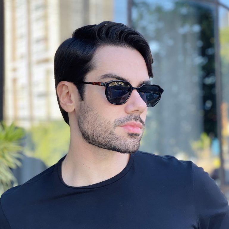 safine com br oculos de sol masculino quadrado preto levi 3