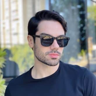 safine com br oculos de sol masculino quadrado preto yan
