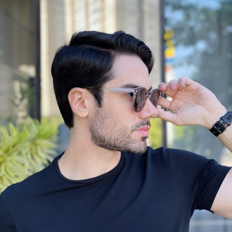 safine com br oculos de sol masculino redondo cinza e tartaruga felipe 1