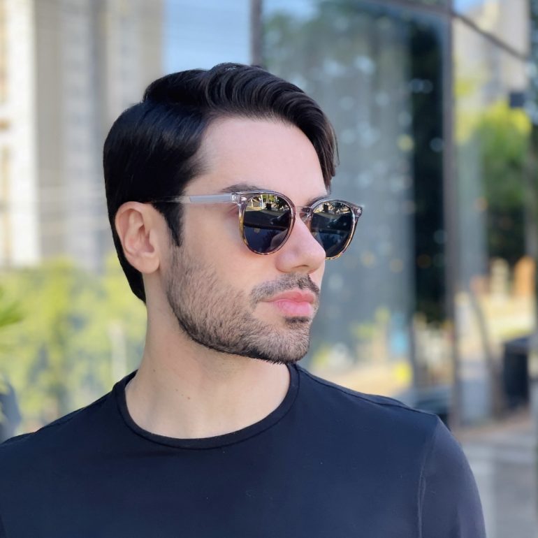 safine com br oculos de sol masculino redondo cinza e tartaruga felipe 3