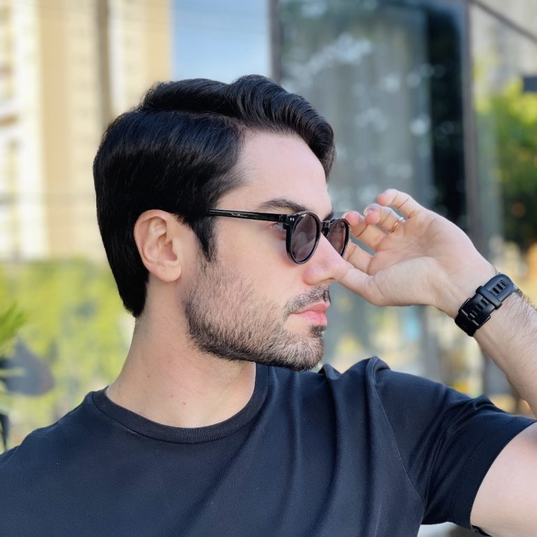 safine com br oculos de sol masculino redondo preto eduardo 2
