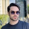 safine com br oculos de sol masculino redondo rajado harry