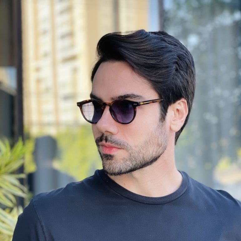 safine com br oculos de sol masculino redondo tartaruga eduardo 3