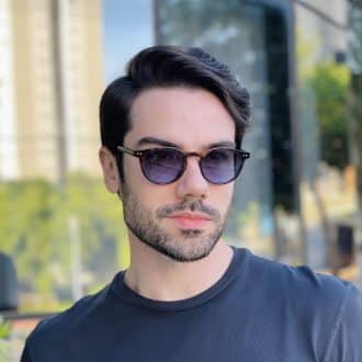 safine com br oculos de sol masculino redondo tartaruga eduardo