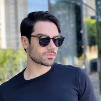 safine com br oculos de sol masculino redondo tartaruga felipe 4