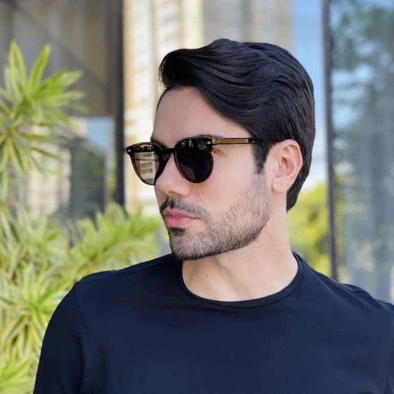safine com br oculos de sol masculino redondo tartaruga felipe 6