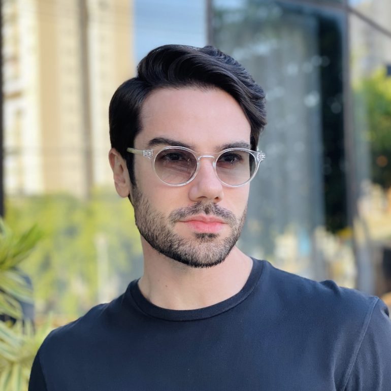 safine com br oculos de sol masculino redondo transparente eduardo