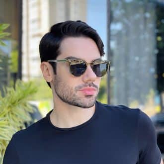 safine com br oculos de sol masculino redondo verde felipe 1