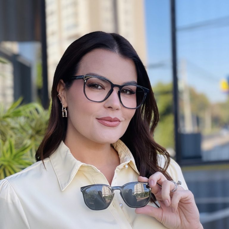 safine com br oculos 2 em 1 clip on hexagonal cinza dulce