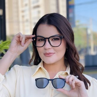 safine com br oculos 2 em 1 clip on hexagonal preto fosco dulce 2 0