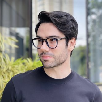 safine com br oculos 2 em 1 clip on masculino quadrado azul thales 5