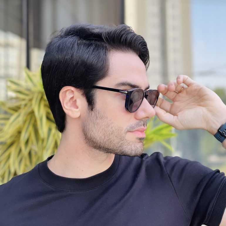 safine com br oculos 2 em 1 clip on masculino quadrado azul thales 7
