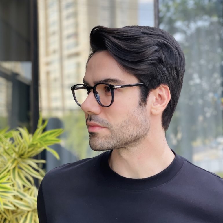 safine com br oculos 2 em 1 clip on masculino quadrado cinza thales 5
