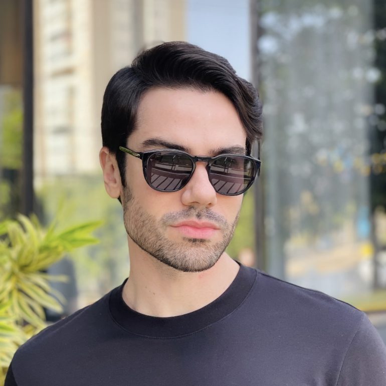 safine com br oculos 2 em 1 clip on masculino quadrado cinza thales 6