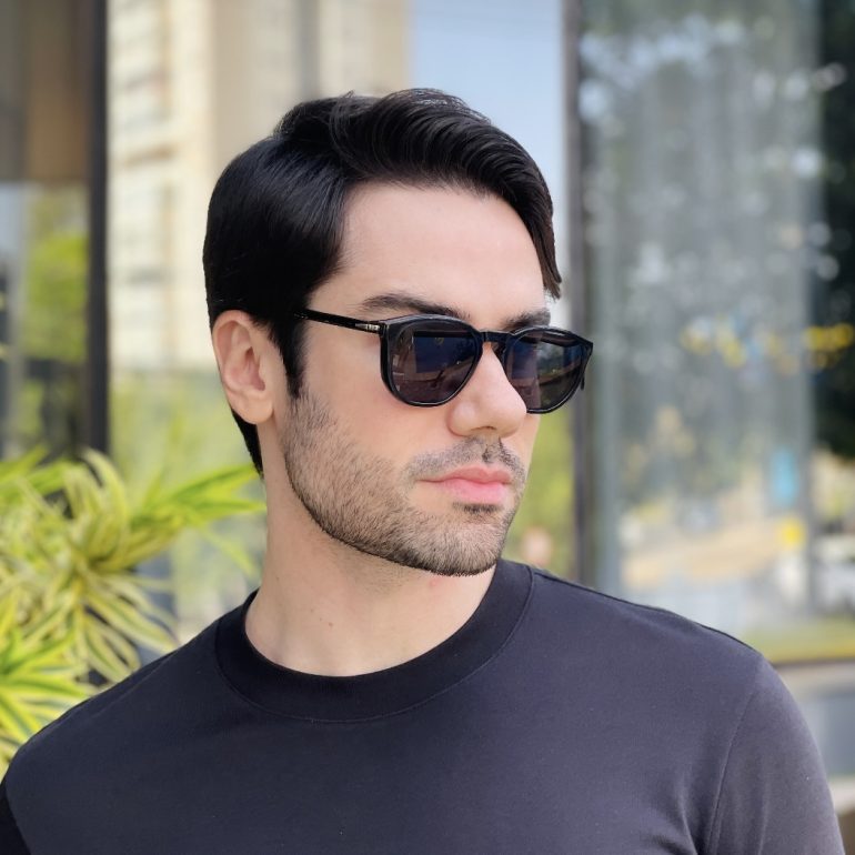 safine com br oculos 2 em 1 clip on masculino quadrado cinza thales 7