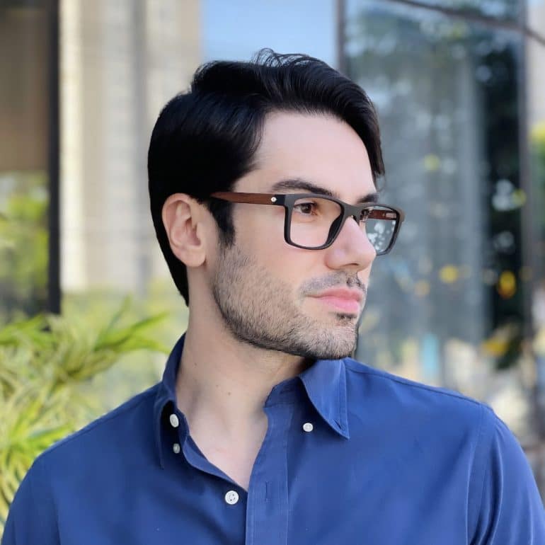 safine com br oculos 2 em 1 clip on masculino quadrado marrom luiz 4