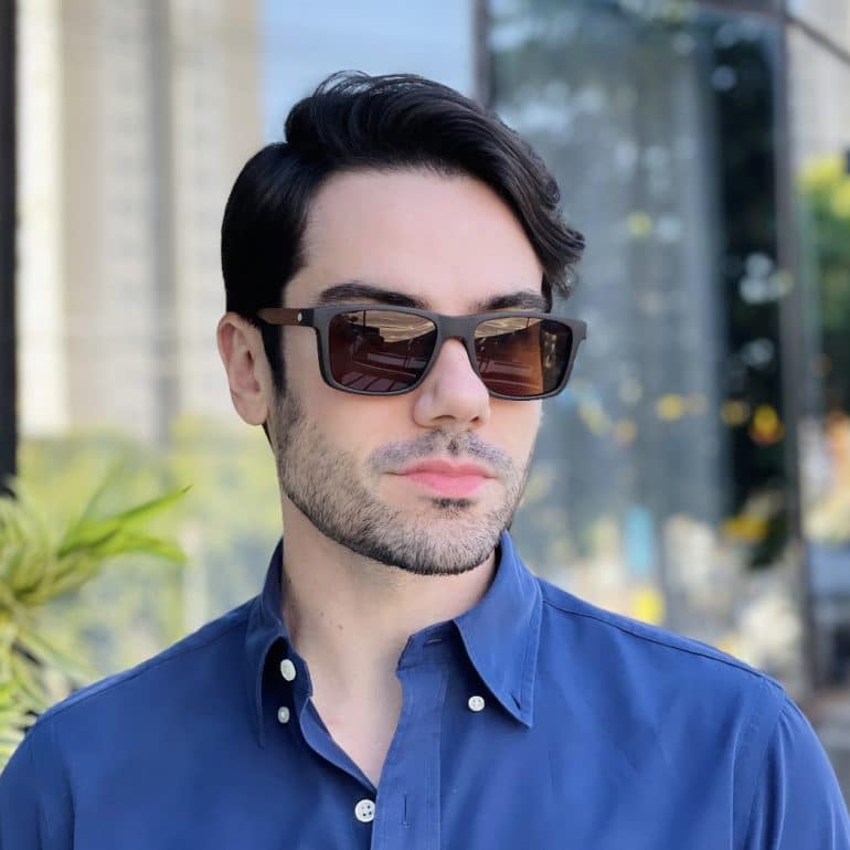 safine com br oculos 2 em 1 clip on masculino quadrado marrom luiz 6