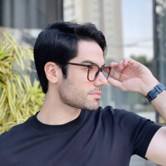 safine com br oculos 2 em 1 clip on masculino quadrado marrom mateus 4