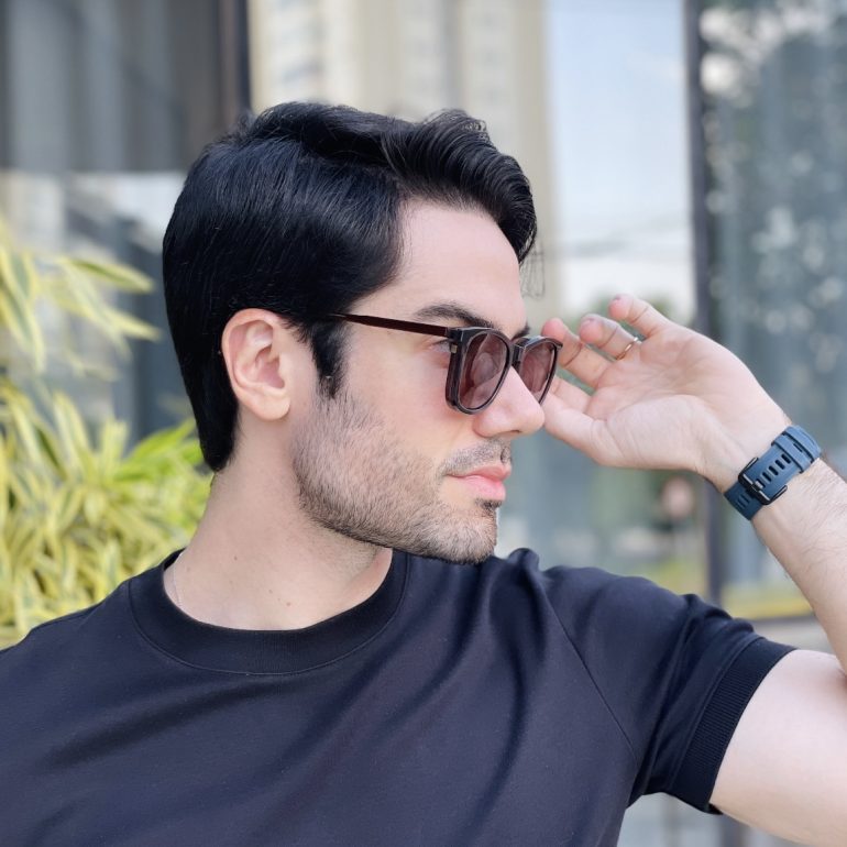 safine com br oculos 2 em 1 clip on masculino quadrado marrom mateus 7