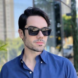 safine com br oculos 2 em 1 clip on masculino quadrado preto fosco luiz 6