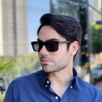 safine com br oculos 2 em 1 clip on masculino quadrado preto fosco luiz 8