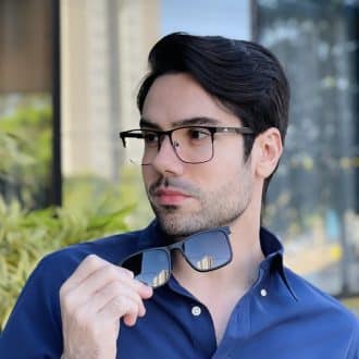 safine com br oculos 2 em 1 clip on masculino quadrado preto murilo 2