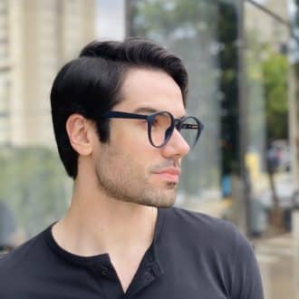 safine com br oculos 2 em 1 clip on masculino redondo azul enzo 4