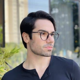 safine com br oculos 2 em 1 clip on masculino redondo cinza otto 2 0 4
