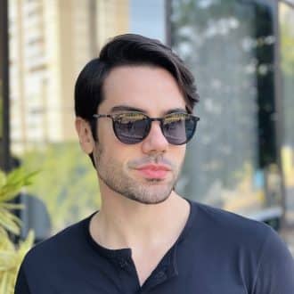 safine com br oculos 2 em 1 clip on masculino redondo cinza otto 2 0 6