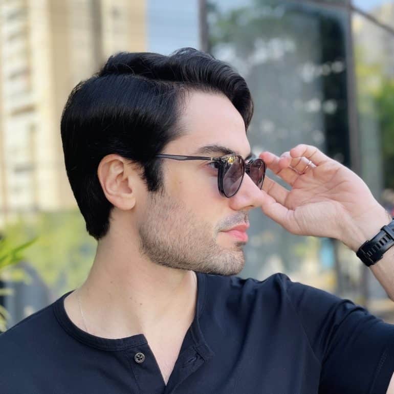 safine com br oculos 2 em 1 clip on masculino redondo cinza otto 2 0 7